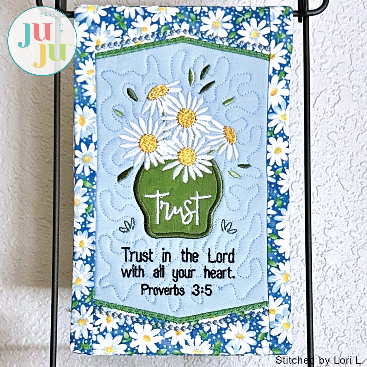 In The Hoop Trust in the Lord Mini Quilt Project by Oma's Place | Machine Embroidery Designs by JuJu