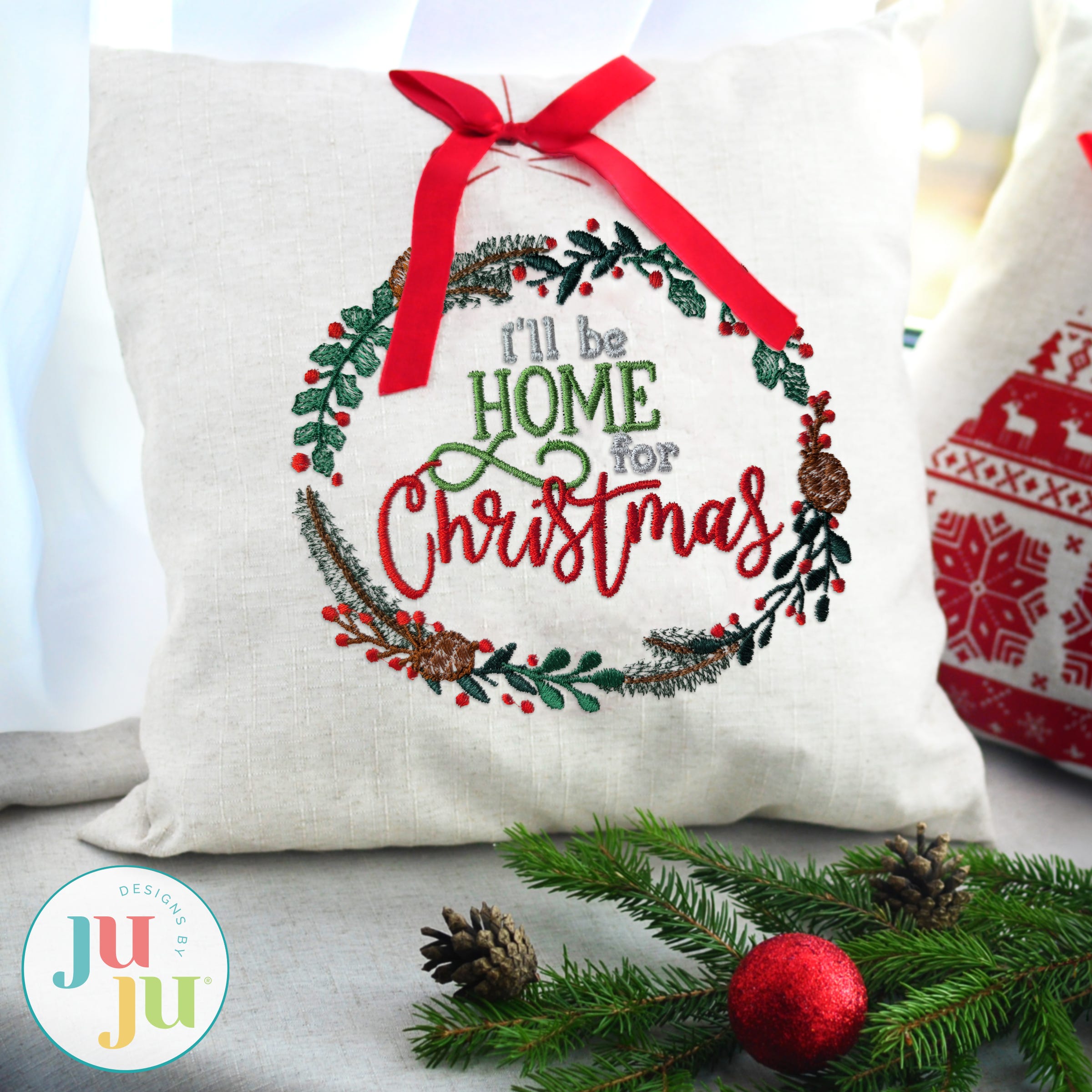 Farm Fresh Christmas 23 Embroidery Set | Machine Embroidery Designs by JuJu