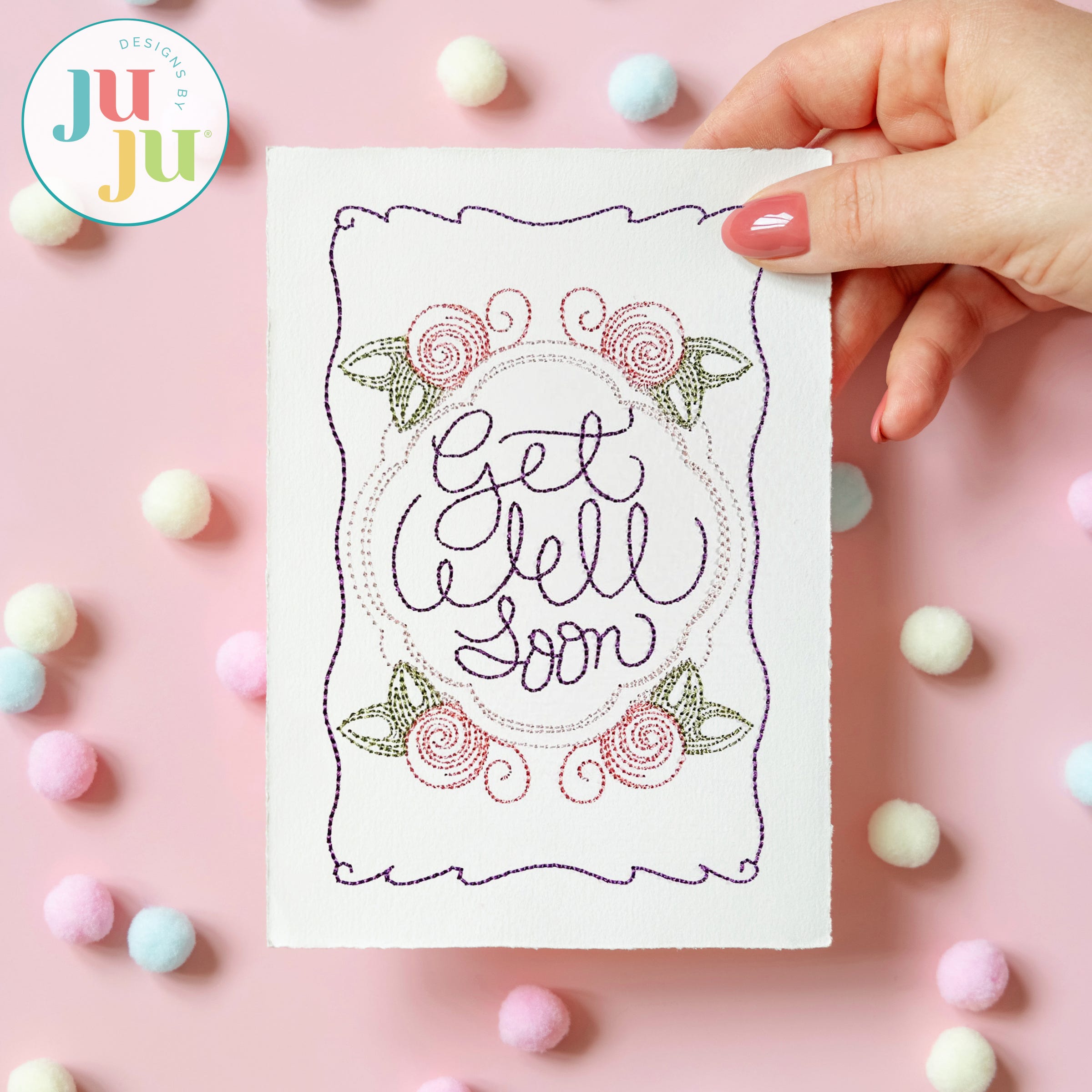 All Occasion Cards Set 1 Embroidery Set | Machine Embroidery Designs by JuJu