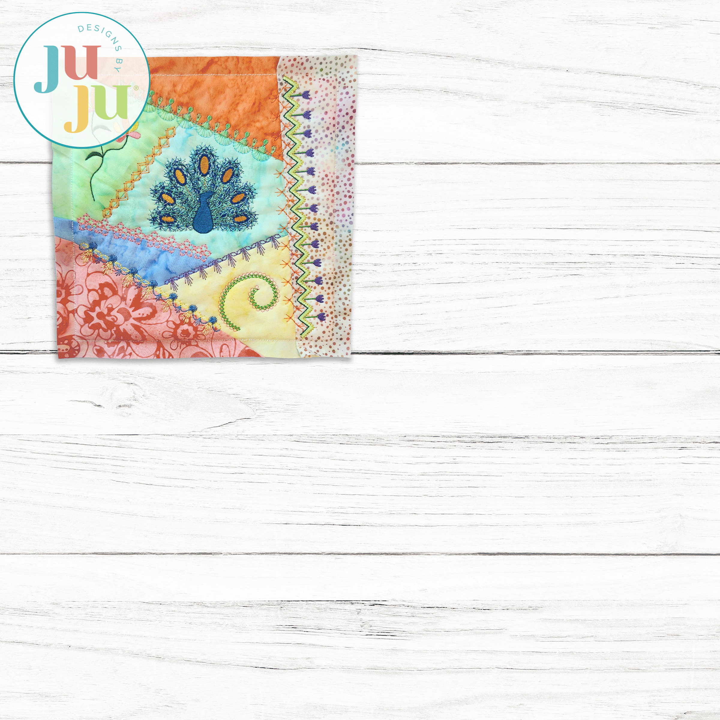  Crazy Patch Blocks Series 1 Set 3 | Machine Embroidery Designs by JuJu