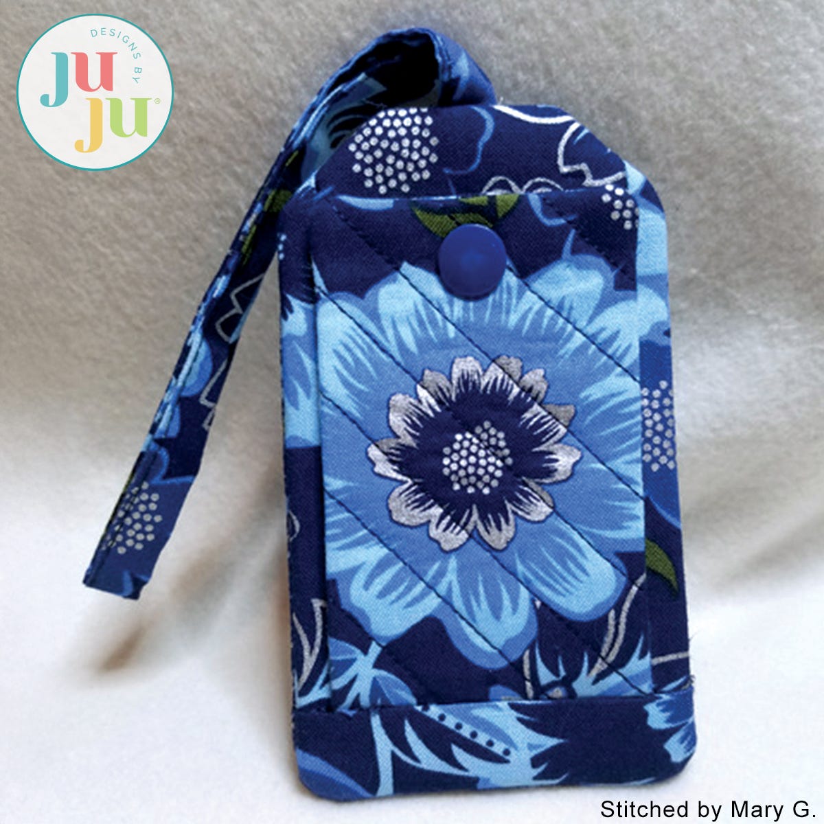  In The Hoop Luggage Tag Project by Oma's Place | Machine Embroidery Designs by JuJu