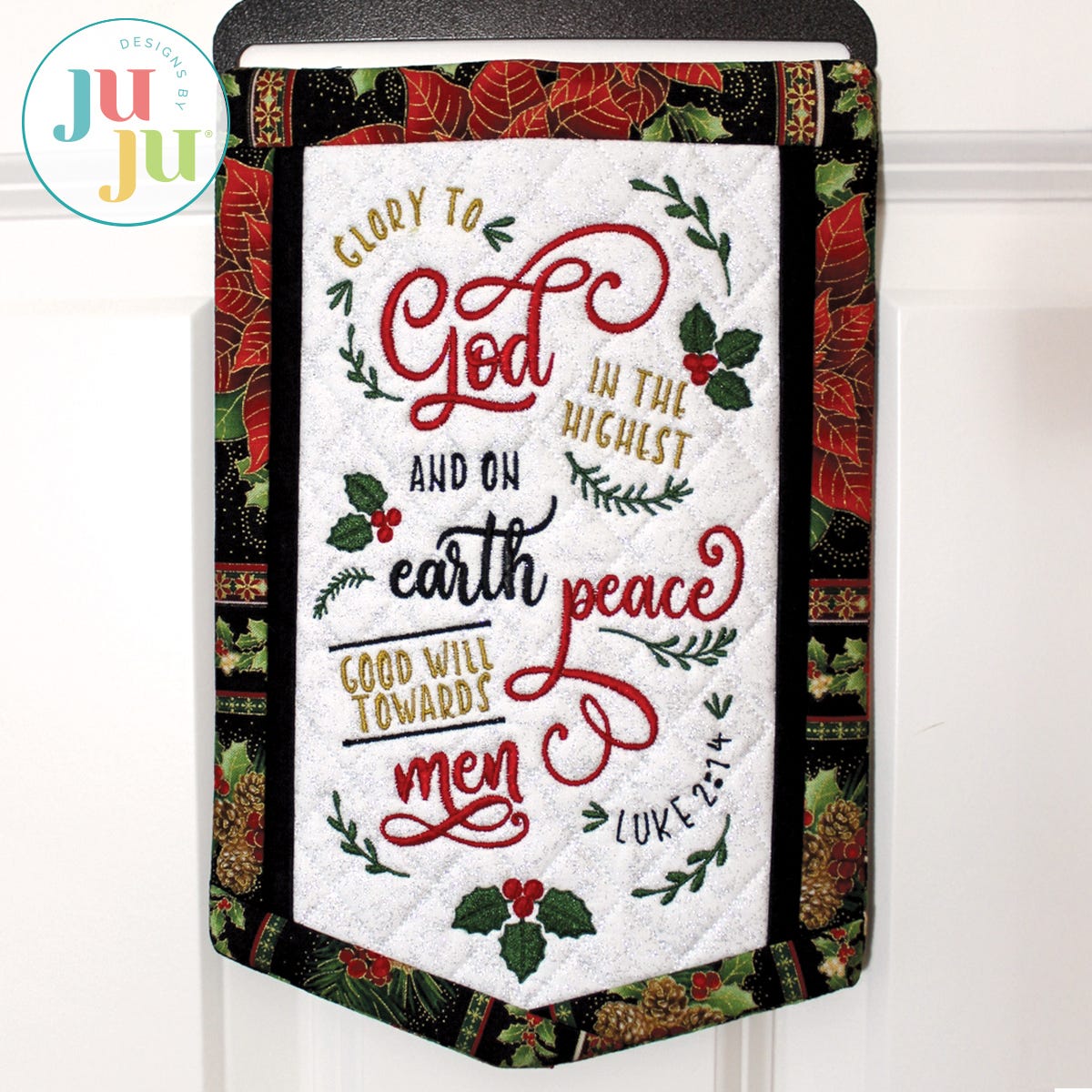 Glory to God Banner by Oma's Place | Machine Embroidery Designs by JuJu