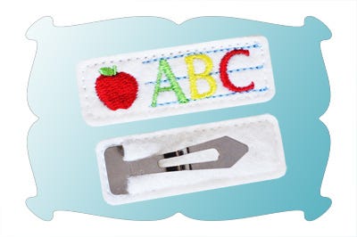ABC 123 Snap Clip Covers In The Hoop | Machine Embroidery Designs by JuJu