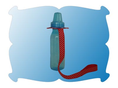 Baby Bottle Leash | Machine Embroidery Designs by JuJu