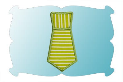 Basic Neck Tie Applique | Machine Embroidery Designs by JuJu