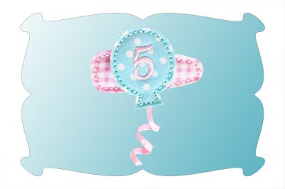 Birthday Balloon Snap Clip Mini In The Hoop | Machine Embroidery Designs by JuJu