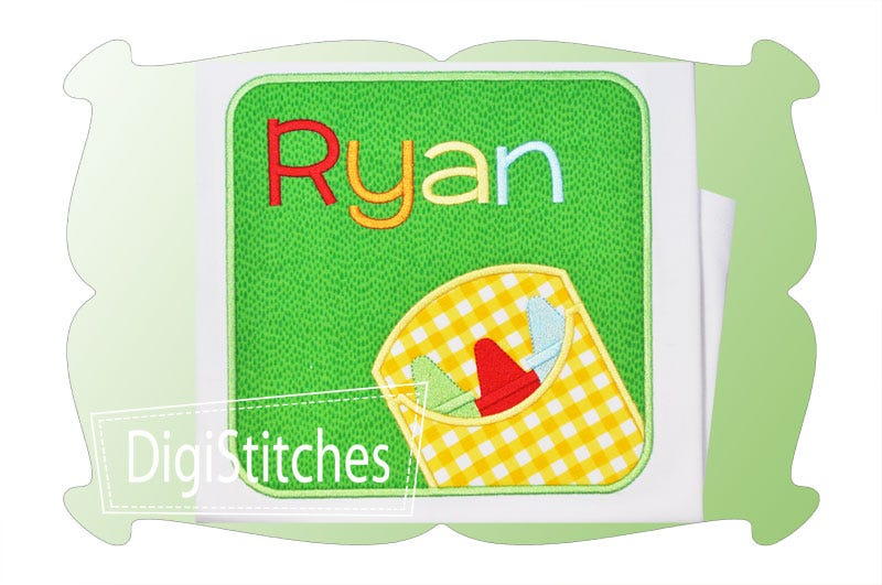 Box of Crayons Box Applique | Machine Embroidery Designs by JuJu