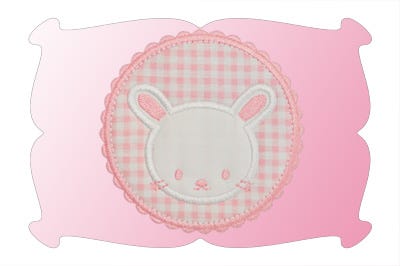 Bunny Patch Applique | Machine Embroidery Designs by JuJu