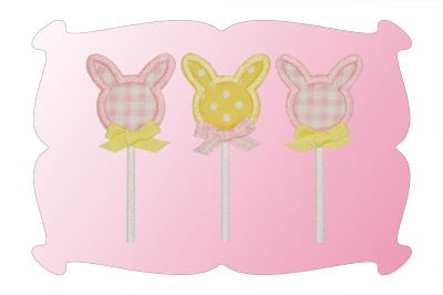 Bunny Pop Applique | Machine Embroidery Designs by JuJu