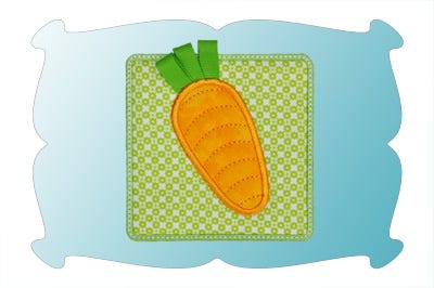 Carrot Patch Applique | Machine Embroidery Designs by JuJu