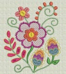 Jacobean Delight Set 2 Machine Embroidery Designs by JuJu