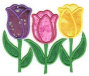 Bloomin' Applique Machine Embroidery Designs by JuJu 