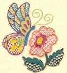 Jacobean Flutters Machine Embroidery Designs by JuJu