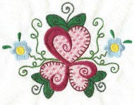 From the Heart Jacobean Machine Embroidery Designs by JuJu