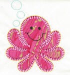 Critters of the Sea Applique Machine Embroidery Designs by JuJu 