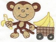 Monkey Business Machine Embroidery Designs by JuJu