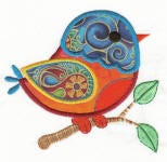 Birds of a Feather Applique Machine Embroidery Designs by JuJu 