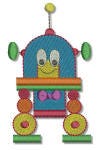 Friendly Robots Machine Embroidery Designs by JuJu