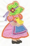 Easter Sunbonnet Belles Applique Machine Embroidery Designs by JuJu 