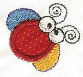 Itty Bitty Applique Machine Embroidery Designs by JuJu 