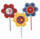 Patriotic Fun Applique Machine Embroidery Designs by JuJu 