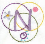 Dots n Doodles Alphabet Machine Embroidery Designs by JuJu