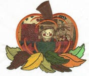 Pumpkin Patch Applique Machine Embroidery Designs by JuJu 