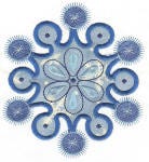 Simply Snowflakes Applique Machine Embroidery Designs by JuJu 