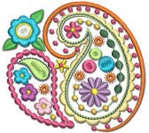 Crazy for Paisley Machine Embroidery Designs by JuJu