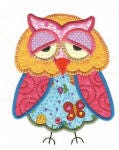 A Hoot and a Half Set 2 Applique Machine Embroidery Designs by JuJu 