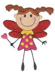 Meet the Stix Fairies Machine Embroidery Designs by JuJu