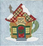 Jumbo North Pole Village Set 2 Applique Machine Embroidery Designs by JuJu 