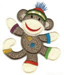 Sock Monkeys TOO Applique Machine Embroidery Designs by JuJu 