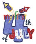 Fun on the 4th Applique Machine Embroidery Designs by JuJu 