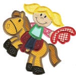 Ride Em Cowboy Applique Machine Embroidery Designs by JuJu 