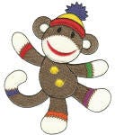 Sock Monkeys Too Filled Machine Embroidery Designs by JuJu