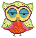 Jumbo A Hoot and a Half Set 1 Applique Machine Embroidery Designs by JuJu 