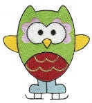 Christmas Owls Filled Machine Embroidery Designs by JuJu