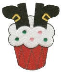 A Cupcake Christmas Filled Machine Embroidery Designs by JuJu