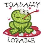 Hearts Aplenty Too Valentine ninja and frog Applique Machine Embroidery Designs by JuJu 