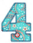 Chunky Fat Numbers Applique Machine Embroidery Designs by JuJu 