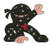 Super Ninjas Applique Machine Embroidery Designs by JuJu 