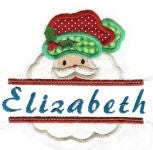 Split Christmas Applique Machine Embroidery Designs by JuJu 