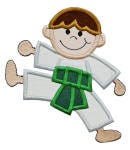 Karate Kidz Applique Machine Embroidery Designs by JuJu 