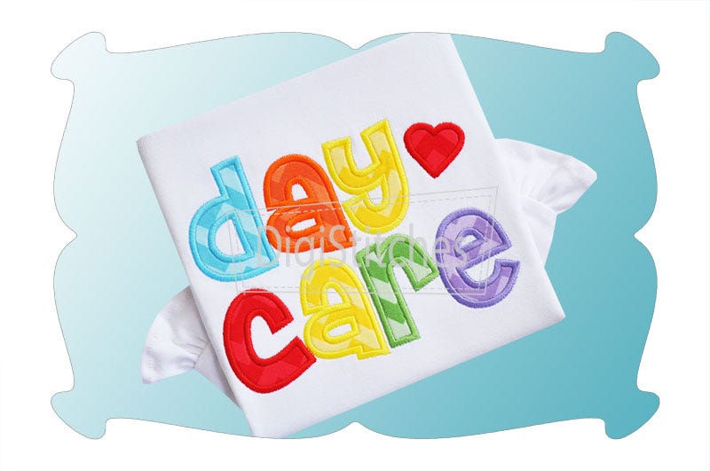 Daycare Applique | Machine Embroidery Designs by JuJu