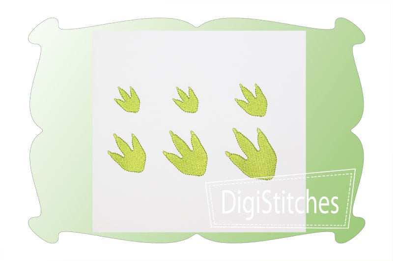 Dinosaur Track Minis | Machine Embroidery Designs by JuJu