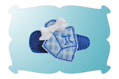 Dreidel Snap Clip Mini In The Hoop | Machine Embroidery Designs by JuJu