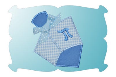 Dreidel Applique | Machine Embroidery Designs by JuJu