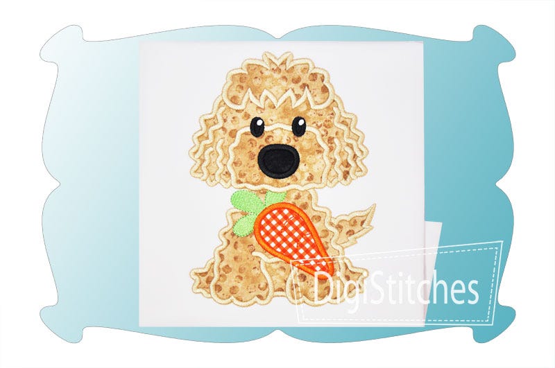 Easter Dog Boy Applique | Machine Embroidery Designs by JuJu