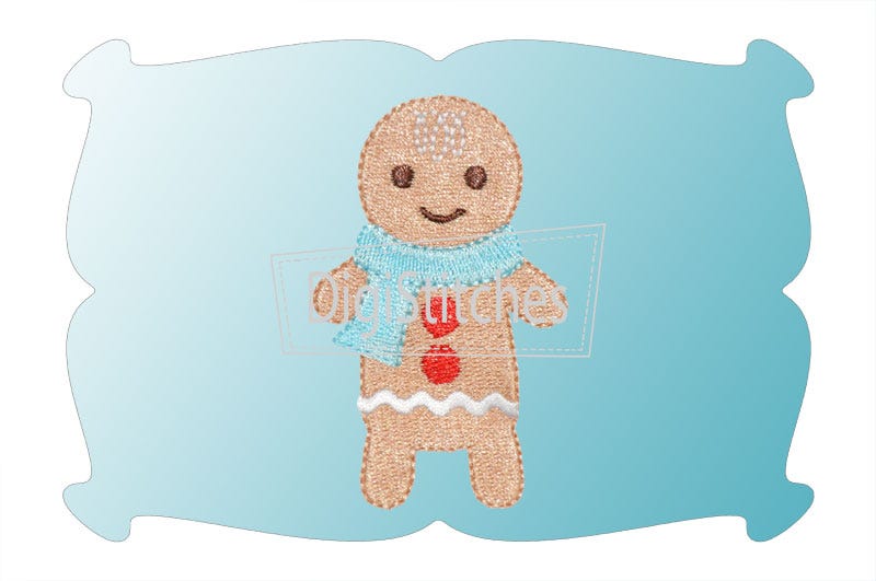 Gingerbread Boy Minis | Machine Embroidery Designs by JuJu